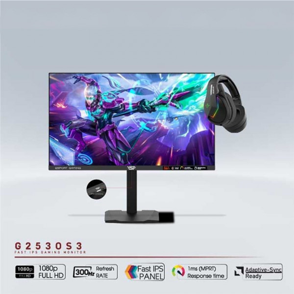 Màn hình Gaming VSP G2530S3 25 Inch/ FHD/ Fast IPS/ 300Hz/ 1ms