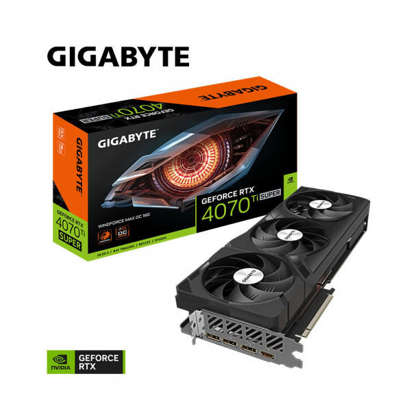 Card Màn Hình Gigabyte GeForce RTX 4070 Ti Super WINDFORCE MAX OC 16G (GV-N407TSWF3MAX-OC-16GD)