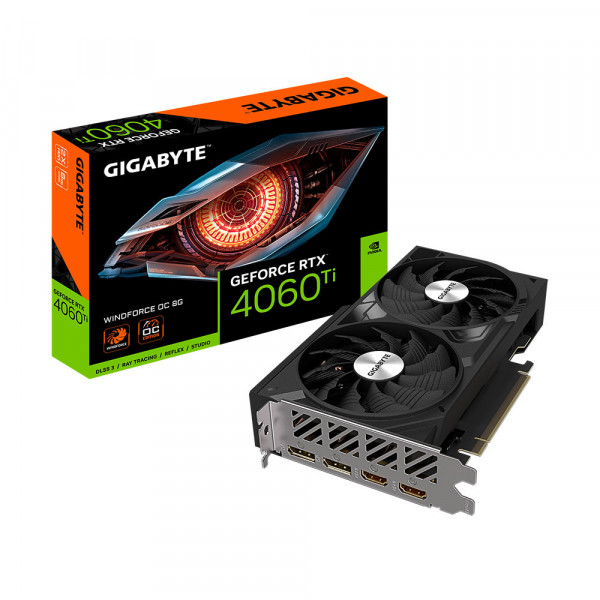 Card Màn Hình Gigabyte GeForce RTX 4060 Ti WINDFORCE OC 8G (GV-N406TWF2OC-8GD)