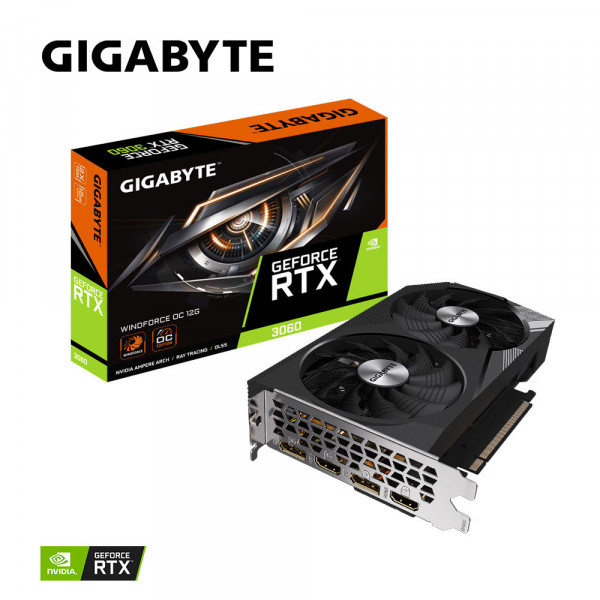 Card Màn Hình Gigabyte GeForce RTX 3060 WINDFORCE OC 12GB (GV-N3060WF2OC-12GD)