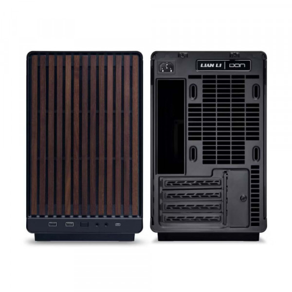 TNC Store Case Lian Li DAN A3 Black M ATX Wooden Front Panel (A3X WD)