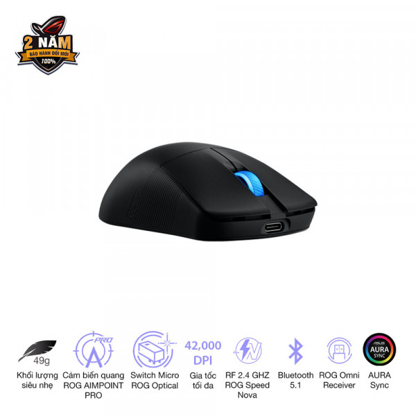 TNC Store Chuột Gaming Asus ROG Harpe Ace Mini Black