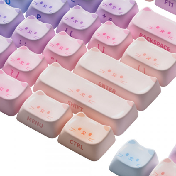 TNC Store AKKO Keycap Set Colorful Cats 