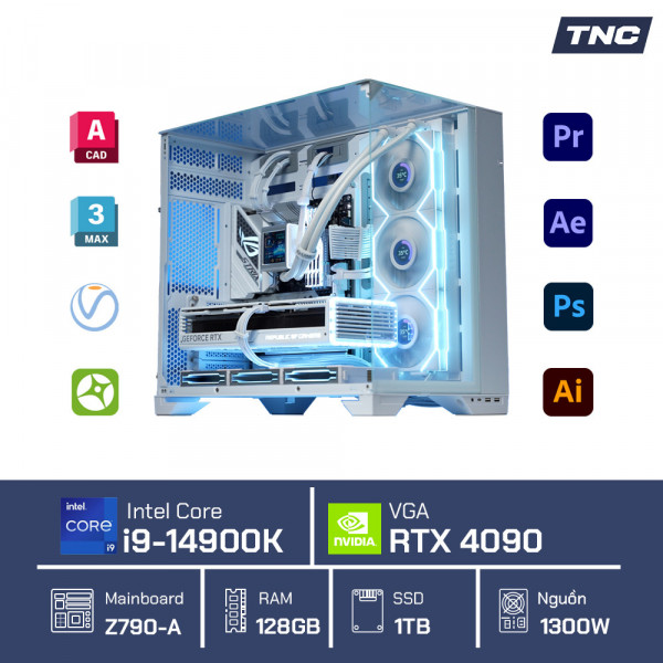 PC Đồ Họa Render 3D - Core i9 14900K/ 64GB/ RTX 4090