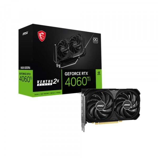 Card Màn Hình MSI GeForce RTX 4060 Ti 8G VENTUS 2X BLACK E1 OC