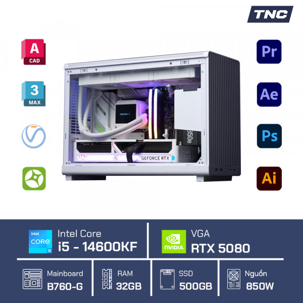 PC Đồ Họa Render 3D - Core i5 14600KF/ 32GB/ RTX 5080