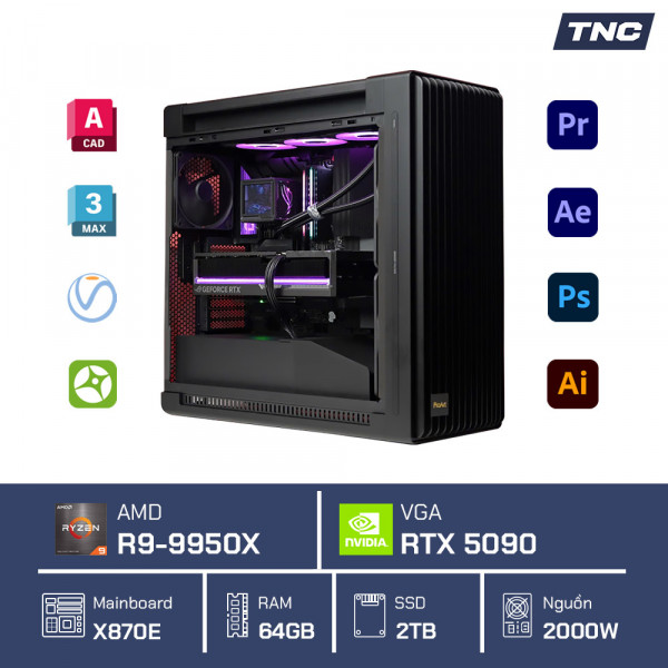 PC Đồ Họa - Ryzen 9 9950X/ 64GB/ RTX 5090