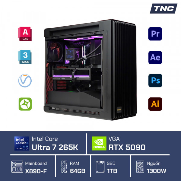 PC Đồ Họa AI - Core Ultra 7 265K/ 64GB/ RTX 5090