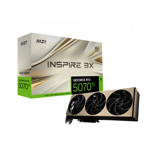 Card Màn Hình MSI GeForce RTX 5070 Ti 16G INSPIRE 3X OC PLUS