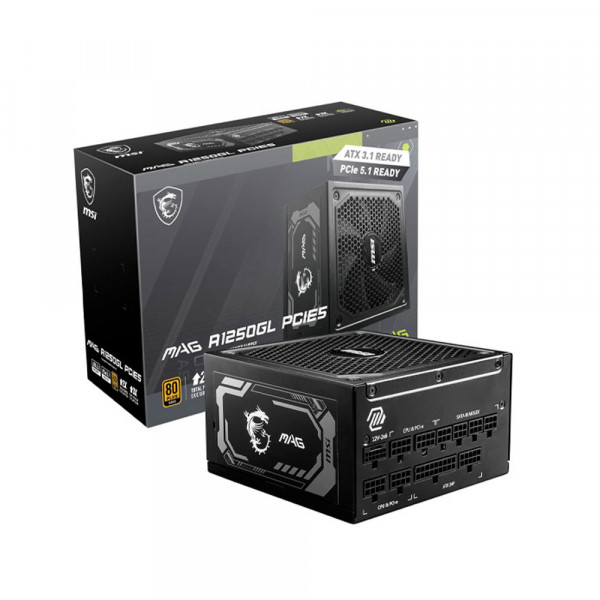 TNC Store Nguồn Máy Tính MSI MAG A1250GL PCIE5 1250W 80 Plus Gold
