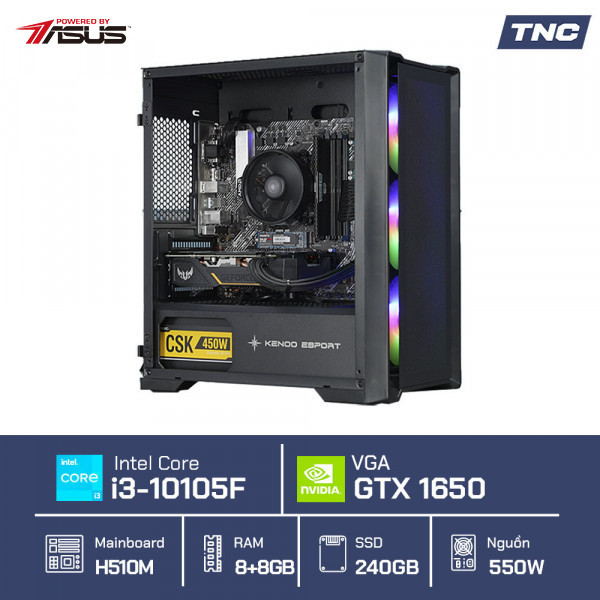 PC Gaming - Glacier i1650 - BL