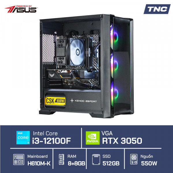 PC Gaming - Glacier I3050 - 01BL