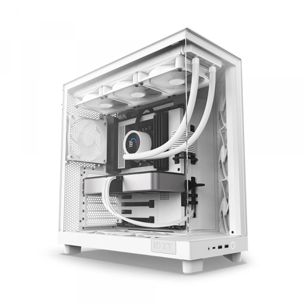 Vỏ Case NZXT H6 Flow All White (CC-H61FW-01)