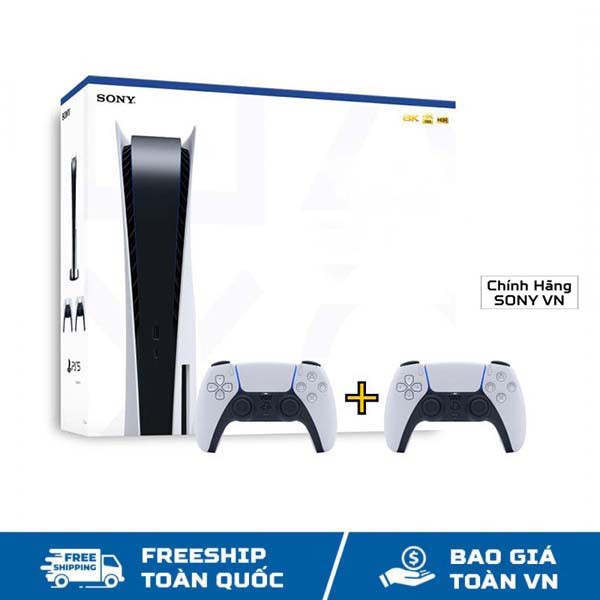 Máy Chơi Game  Sony Playstation 5 (PS5) hai tay cầm - ASIA-00441 - Hàng Chính hãng