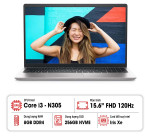 Laptop Dell Inspiron 3530 Core i3 N305/ RAM 8GB/ SSD 256GB/ 15.6 inch FHD/ Win 11/ Bạc/ NK