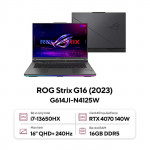 Laptop Gaming Asus ROG Strix G16 G614JI-N4125W Core i7-13650HX/ 16GD5/ 512GB/ RTX4070 8GD6/ 16 Inch WQXGA 240Hz/ Win 11/  Xám