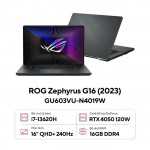 Laptop Gaming Asus ROG Zephyrus G16 GU603VU-N4019W Core i7-13620H/ 16GD4/ 512GB/ RTX4050 6GD6/ 16 Inch WQXGA 240Hz/ Win 11/ Xám