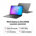 Laptop Asus ROG Zephyrus G16 GA605WI-QR090WS Ryzen AI 9 HX 370/ 32GB RAM/ 1TB SSD/ RTX4070/ 16 Inch WQXGA/ Win 11/ Xám