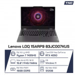 Laptop Lenovo LOQ 15ARP9 AMD R7-7435HS/ 16GB/ 512GB/ RTX 4050/ 15.6 inch FHD/ Win 11/ Grey/ NK_83JC007KUS