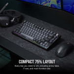 Bàn phím không dây Corsair K65 CSR RED-BLK-GREY (CH-91D401L-NA)