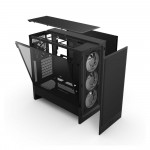 Vỏ Case NZXT H5 FLOW RGB (2024) All Black (CC-H52FB-R1)