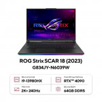 Laptop Gaming Asus ROG Strix SCAR 18 G834JY-N6039W Core i9-13980HX/ 64GD5/ 2TB/ RTX 4090 16GD6/ 18 inch WQXGA/ Win 11/ Đen