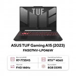 Laptop Asus TUF Gaming A15 FA507NV-LP046W Ryzen 7 7735HS/ 8GD5/ 512GB/ RTX 4060 8GB/ 15.6 inch FHD 144Hz / Win 11/ Xám