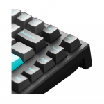 Bàn phím cơ MonsGeek MG75 Black & Cyan (White LED / Cream Blue)