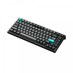 Bàn phím cơ MonsGeek MG75 Black & Cyan (White LED / Cream Blue)